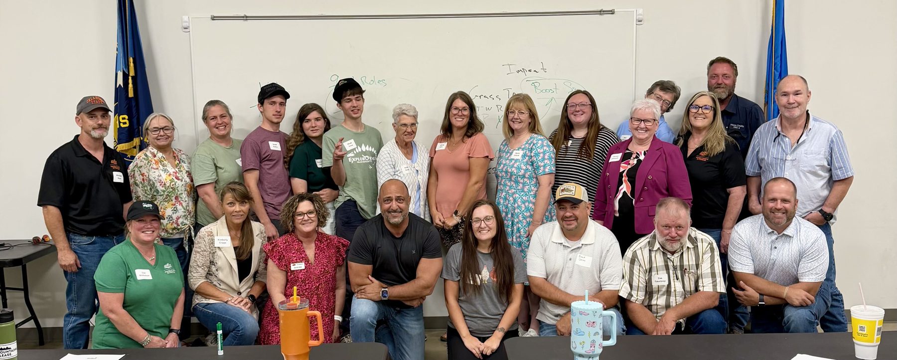Participants gather for a group photograph with YMTD Initiative in Oklahoma.