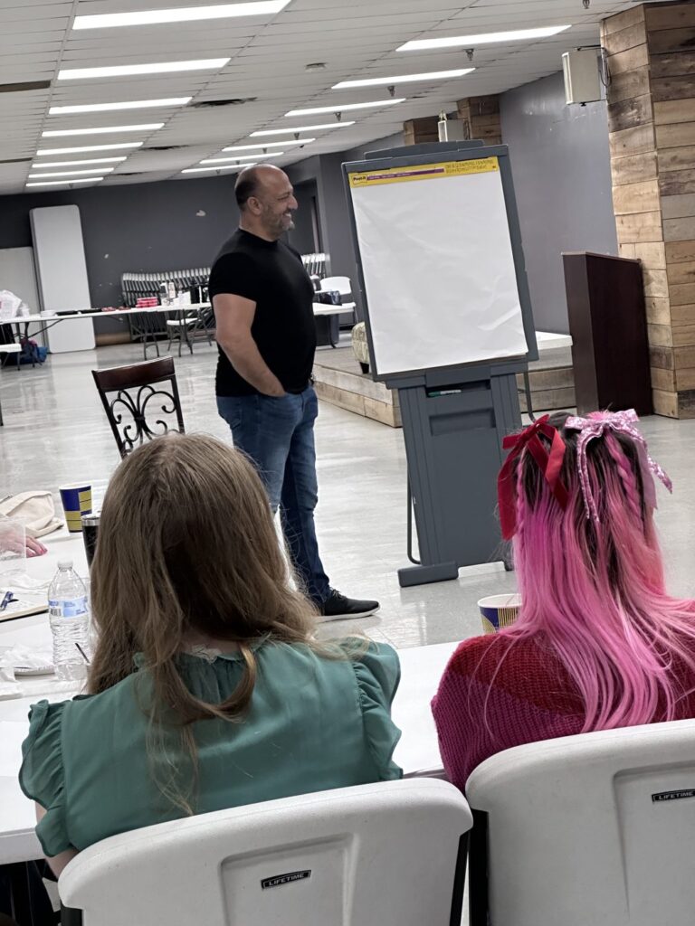 Community members participate in a learning session with Empowering Minds in Muhlenberg County, Kentucky.