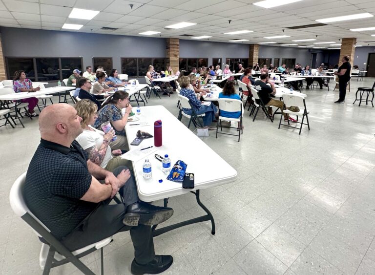 Community members participate in a learning session with Empowering Minds in Muhlenberg County, Kentucky.