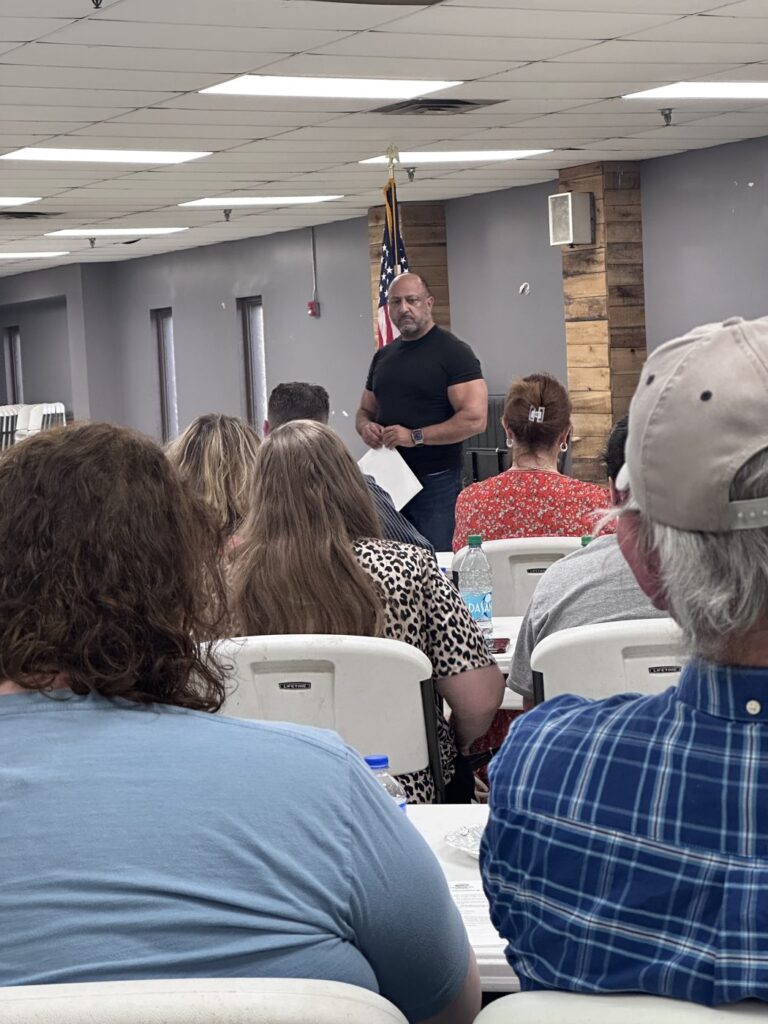 Community members participate in a learning session with Empowering Minds in Muhlenberg County, Kentucky.