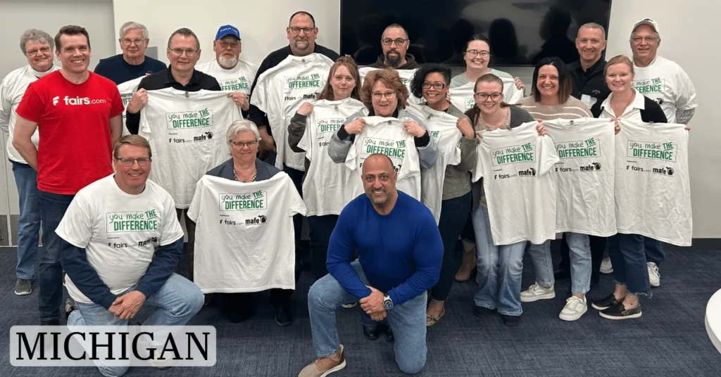 Final Michigan group photo from You Make The Difference celebration