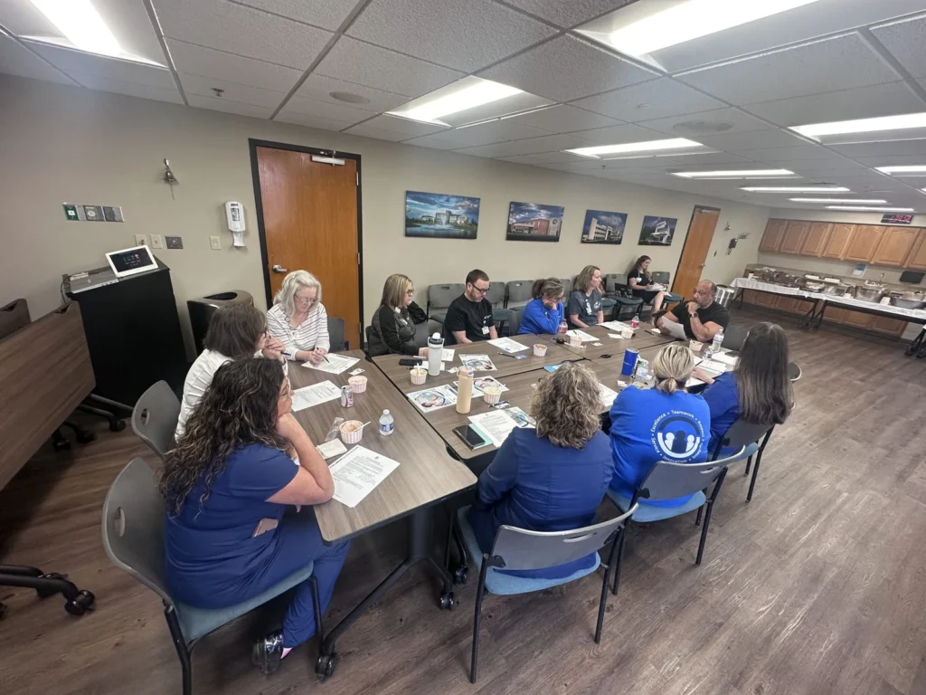 Community members participate in a learning session with Empowering Minds in Muhlenberg County, Kentucky.