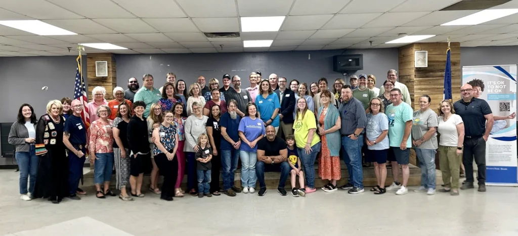 Participants gather for a group photograph with Empowering Minds in Muhlenberg County, Kentucky.