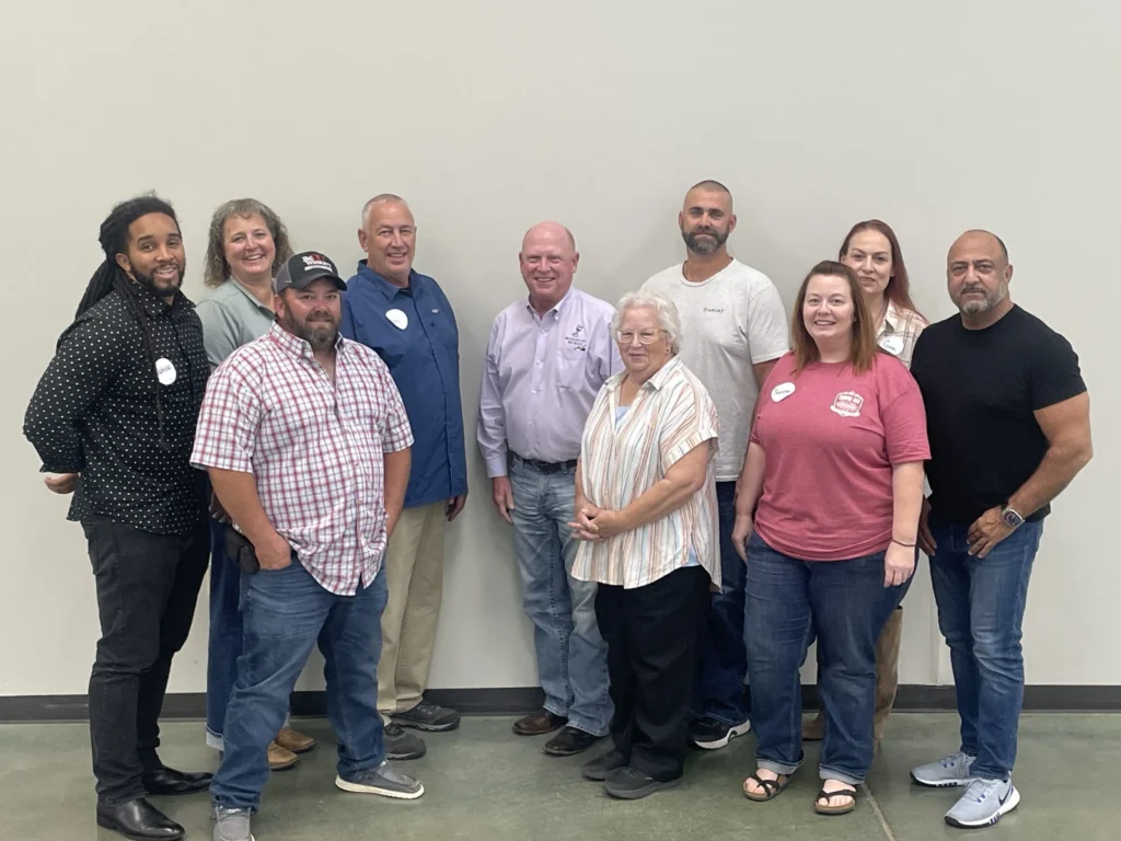 Ian Hill with YMTD Initiative participants in Sedalia, Missouri.