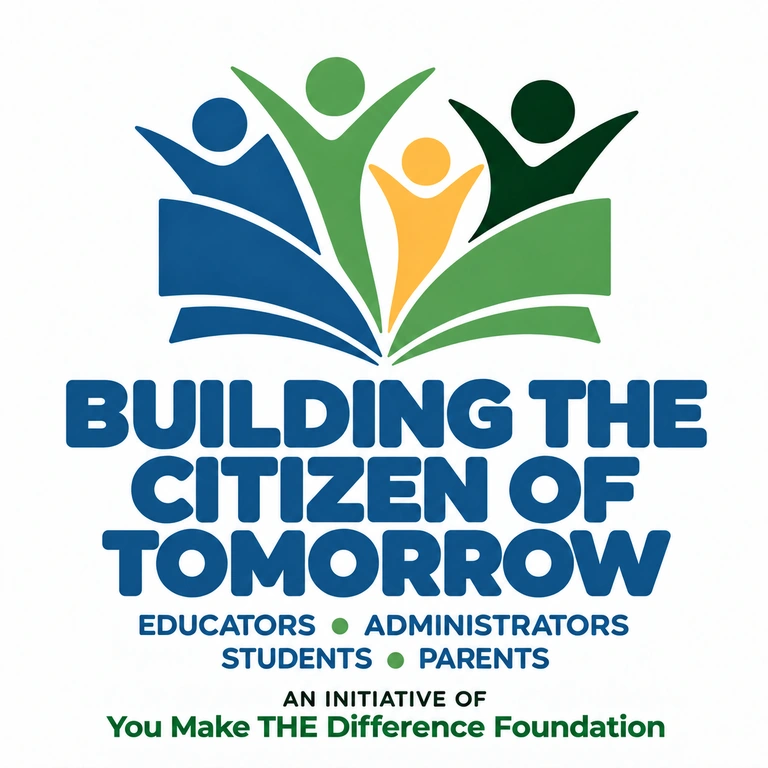 Building the Citizen of Tomorrow. Programs for educators, administrators, students, and parents. An initiative of You Make THE Difference Foundation.